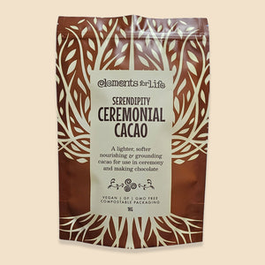 serendipity ceremonial cacao 1kg new bag